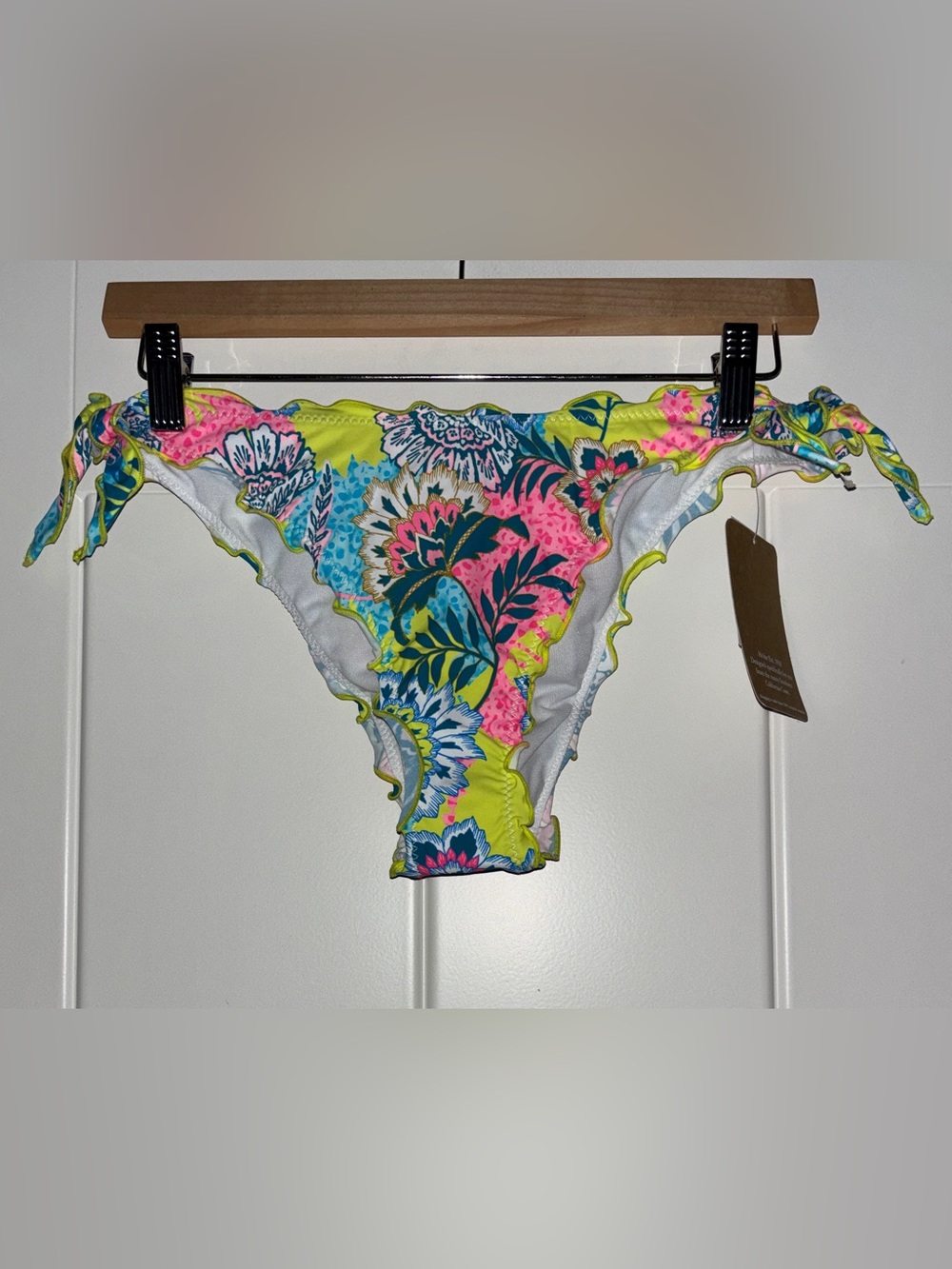 Hobie Side Tie Merrow‎ Hipster Bikini Bottom Women XL NEW Floral Aloha Tropic
